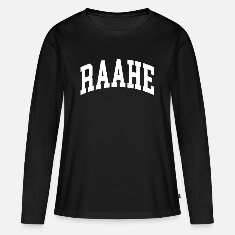 Raahe - Frauen Premium Bio Langarmshirt - Schwarz