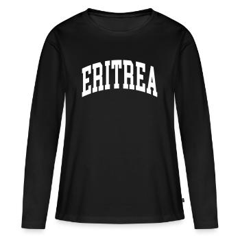 Eritrea - Frauen Premium Bio Langarmshirt - Schwarz - Vorne - Julia (174cm)