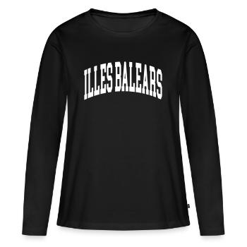 Illes Balears - Women's Premium Organic Long Sleeve Shirt - black - Front - Julia (174cm)