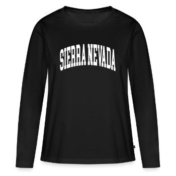 Sierra Nevada - T-shirt manches longues Premium bio Femme - noir - Devant - Julia (174cm)