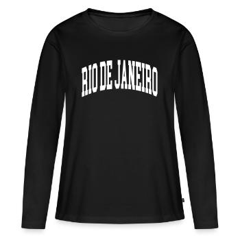 Rio de Janeiro - Women's Premium Organic Long Sleeve Shirt - black - Front - Julia (174cm)