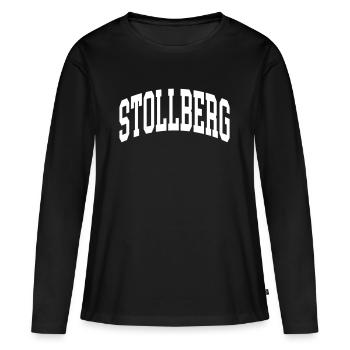 Canton de Stollberg - T-shirt manches longues Premium bio Femme - noir - Devant - Julia (174cm)