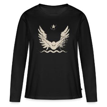 nage - T-shirt manches longues Premium bio Femme - noir - Devant - Julia (174cm)