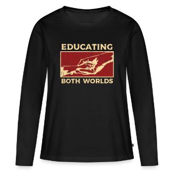 Hundetrainer Erziehung - Frauen Premium Bio Langarmshirt - Schwarz - Vorne - Julia (174cm)