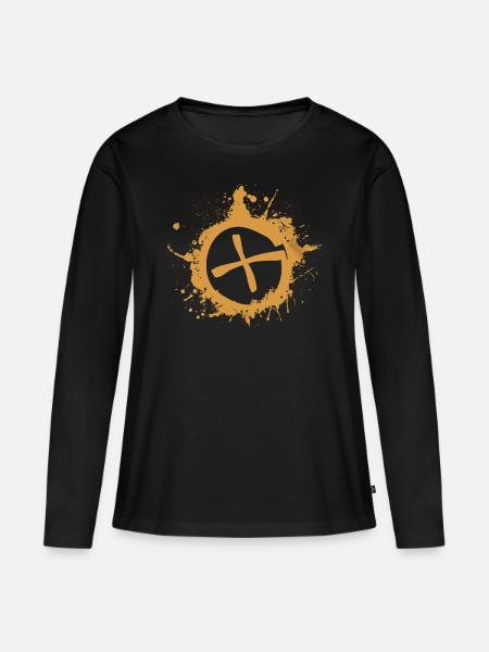 geocaching - Frauen Premium Bio Langarmshirt - Schwarz