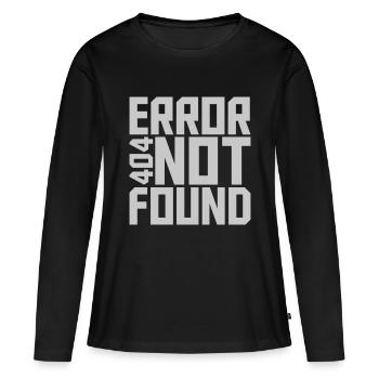 Error 404 not found - Women's Premium Organic Long Sleeve Shirt - black - Front - Julia (174cm)