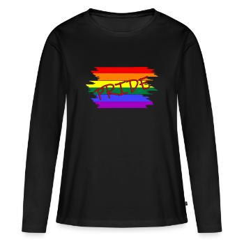 Pride - Frauen Premium Bio Langarmshirt - Schwarz - Vorne - Julia (174cm)