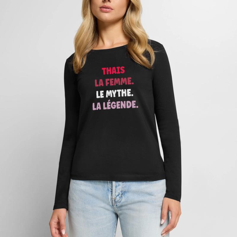 THAIS T-shirt manches longues Premium bio Femme