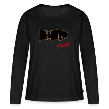 Hip Hop, Rap, MC, Rapper - Frauen Premium Bio Langarmshirt - Schwarz - Vorne - Julia (174cm)