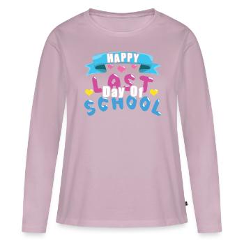 Tag des Schulherzens Sommer Glücklich Letzte Klasse - Frauen Premium Bio Langarmshirt - Altrosa - Vorne - Julia (174cm)