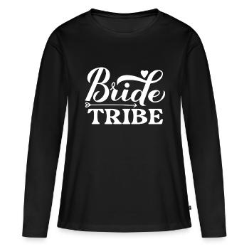 Bride Tribe - Women's Premium Organic Long Sleeve Shirt - black - Front - Julia (174cm)