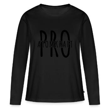 Pro Atomkraft - Kernenergie in Europa - Frauen Premium Bio Langarmshirt - Schwarz - Vorne - Julia (174cm)