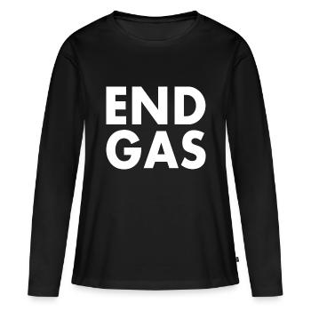 End gas - Women's Premium Organic Long Sleeve Shirt - black - Front - Julia (174cm)