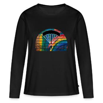 parachute - Women's Premium Organic Long Sleeve Shirt - black - Front - Julia (174cm)