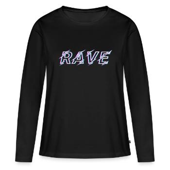 Techno Rave Festival Electro Music Raver - T-shirt manches longues Premium bio Femme - noir - Devant - Julia (174cm)