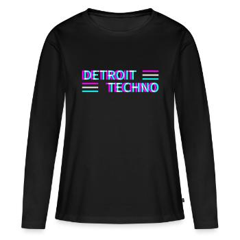 Detroit Techno Rave Festival Electro Raver - Women's Premium Organic Long Sleeve Shirt - black - Front - Julia (174cm)