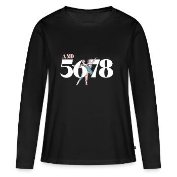 und 5 6 7 8 Balletttanzlehrer - Frauen Premium Bio Langarmshirt - Schwarz - Vorne - Julia (174cm)