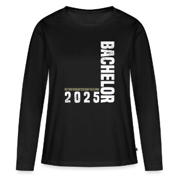 Bachelor BWL 2025 - Frauen Premium Bio Langarmshirt - Schwarz - Vorne - Julia (174cm)
