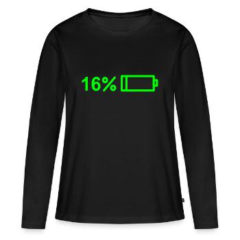 Enfin 16 ! Joyeux 16 ans! Doux 16! - T-shirt manches longues Premium bio Femme - noir - Devant - Julia (174cm)