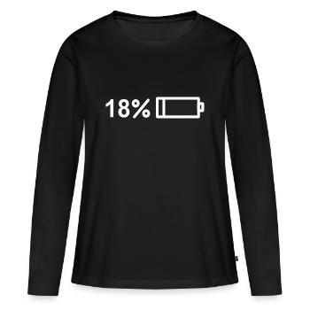 Finally 18! Happy 18! Birthday Design - Women's Premium Organic Long Sleeve Shirt - black - Front - Julia (174cm)