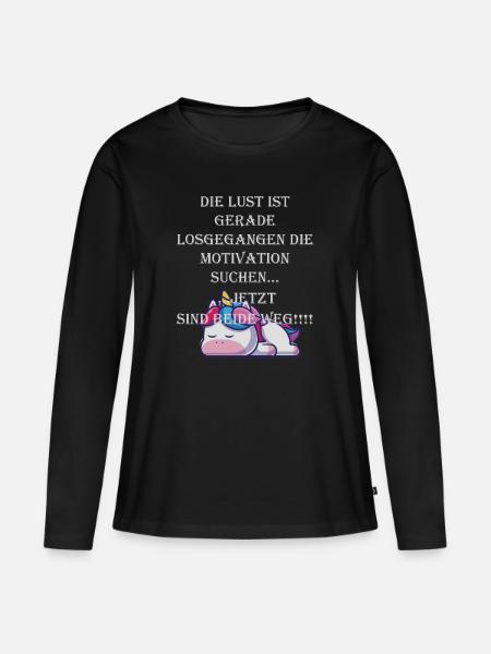 Die lust ist gegangen - Frauen Premium Bio Langarmshirt - Schwarz