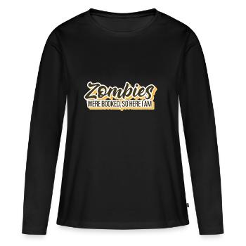 Funny Halloween Costume Zombie Outbreak Apocalypse - Women's Premium Organic Long Sleeve Shirt - black - Front - Julia (174cm)