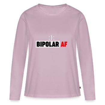 Bipolares Vorhofflimmern Psychische Störung - Frauen Premium Bio Langarmshirt - Altrosa - Vorne - Julia (174cm)