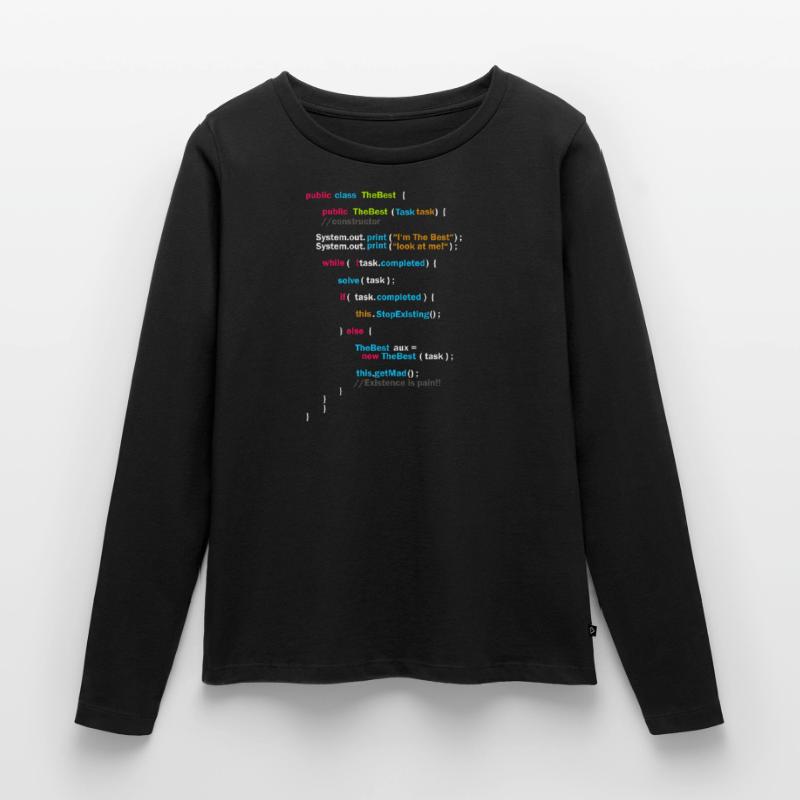 Code du programme T-shirt manches longues Premium bio Femme