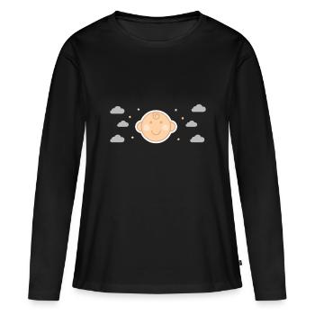 Baby Newborn Father Mother Son Daughter Family - Women's Premium Organic Long Sleeve Shirt - black - Front - Julia (174cm)