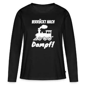 Eisenbahn Eisenbahner - Frauen Premium Bio Langarmshirt - Schwarz - Vorne - Julia (174cm)