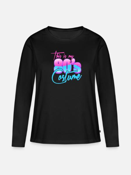 80 - Women's Premium Organic Long Sleeve Shirt - black
