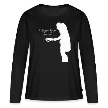 Dracula Nosferatu - T-shirt manches longues Premium bio Femme - noir - Devant - Julia (174cm)