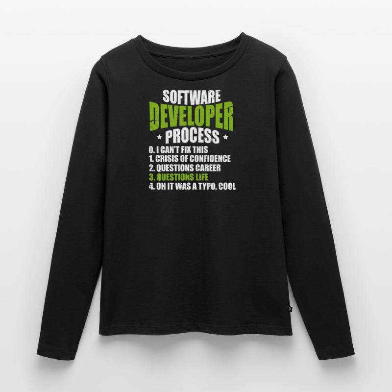 Softwareentwickler Programmierer Software Frauen Premium Bio Langarmshirt