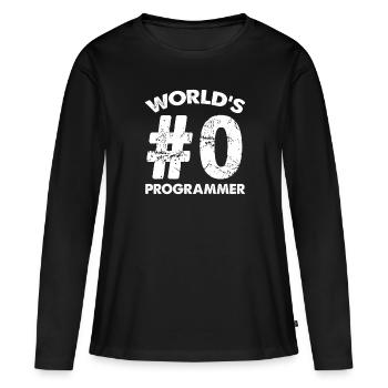 Software developer programmer software - Women's Premium Organic Long Sleeve Shirt - black - Front - Julia (174cm)