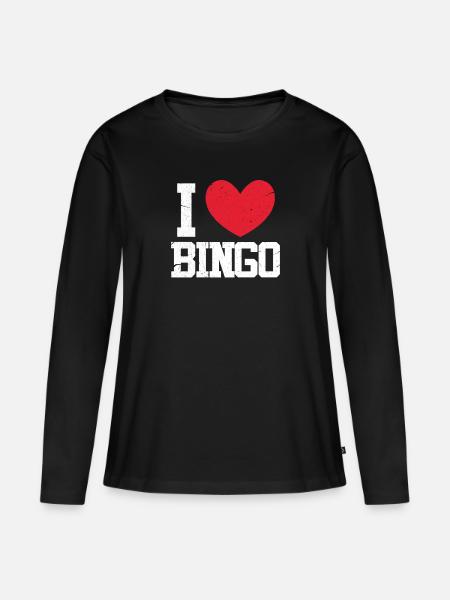 Bingo - Frauen Premium Bio Langarmshirt - Schwarz
