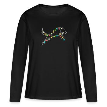 Wolf Christmas Loups De Noël Wolfpack - T-shirt manches longues Premium bio Femme - noir - Devant - Julia (174cm)
