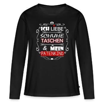 I love my godchild - aunt godmother children - Women's Premium Organic Long Sleeve Shirt - black - Front - Julia (174cm)