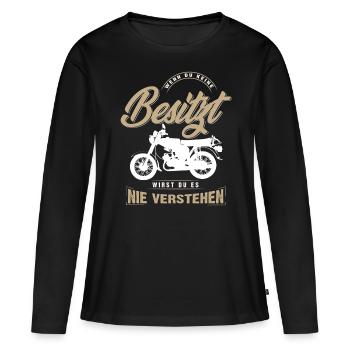 Simson, Simmi, DDR Ostalgie Si vous n'en avez pas - T-shirt manches longues Premium bio Femme - noir - Devant - Julia (174cm)