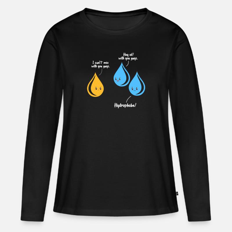 science - Women's Premium Organic Long Sleeve Shirt - black