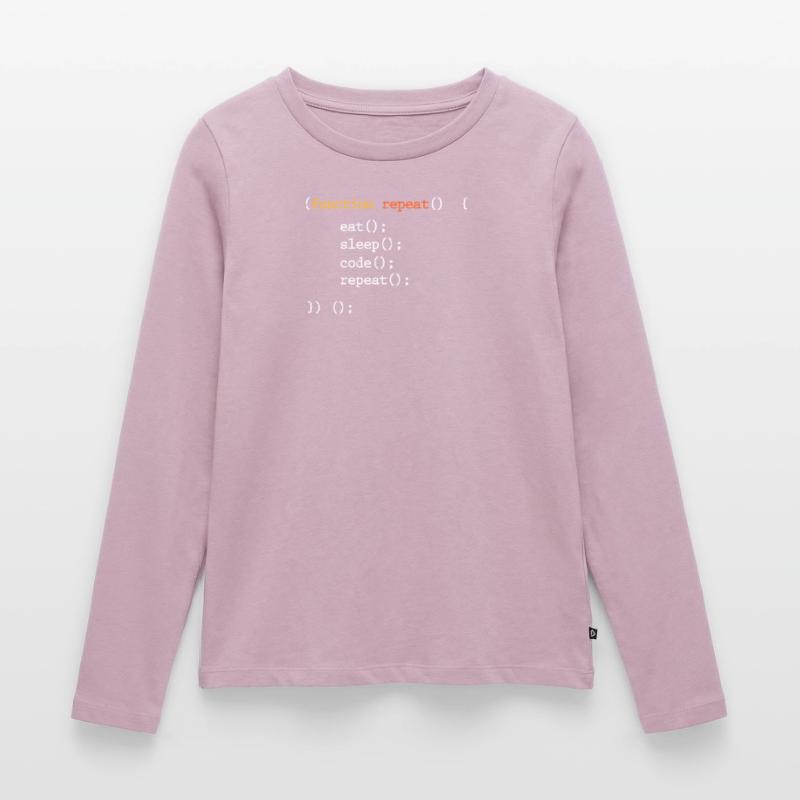 Programmeur Coder Programmer Informatique Geek T-shirt manches longues Premium bio Femme