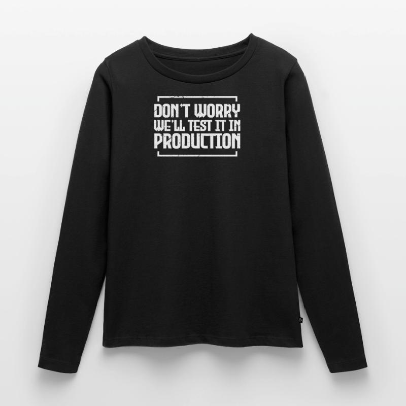 Programmierer Code Informatik Coder Geschenk Frauen Premium Bio Langarmshirt