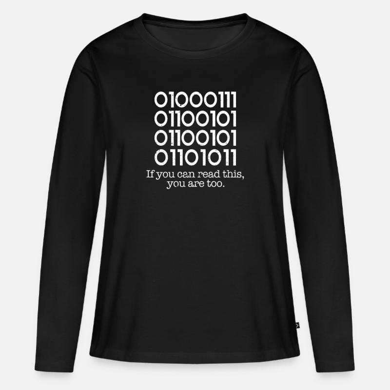 Programmierer - Frauen Premium Bio Langarmshirt - Schwarz