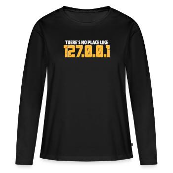 Programmierer Code Informatik Coder Geschenk - Frauen Premium Bio Langarmshirt - Schwarz - Vorne - Julia (174cm)