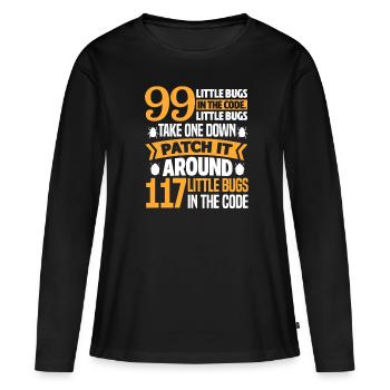 Programmierer Code Informatik Coder Geschenk - Frauen Premium Bio Langarmshirt - Schwarz - Vorne - Julia (174cm)