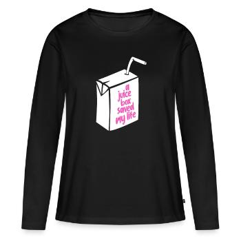 diabetes - Women's Premium Organic Long Sleeve Shirt - black - Front - Julia (174cm)