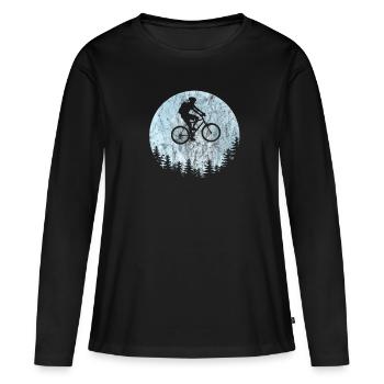 VTT VTT VTT VTT VTT cadeau - T-shirt manches longues Premium bio Femme - noir - Devant - Julia (174cm)