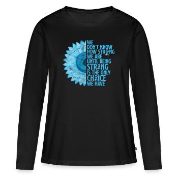 Diabetes - Women's Premium Organic Long Sleeve Shirt - black - Front - Julia (174cm)