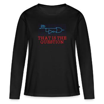 Electrical engineering - Women's Premium Organic Long Sleeve Shirt - black - Front - Julia (174cm)