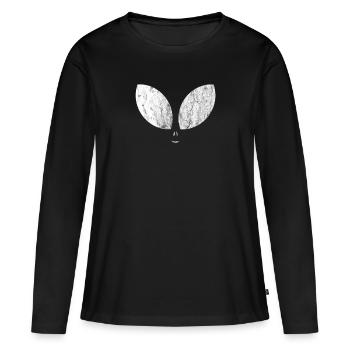 Alien - T-shirt manches longues Premium bio Femme - noir - Devant - Julia (174cm)