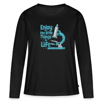 Biology science chemistry laboratory gift - Women's Premium Organic Long Sleeve Shirt - black - Front - Julia (174cm)